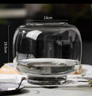 H20cm Elegant Modern Flower Centerpiece Round Terrarium Vase Fish Bowl Decor for Home Office Living Room