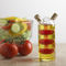 Het dubbele Glas Olive Oil Bottle van Borosilicate van de Gatenscheiding