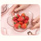 Creatieve Roze Cherry Blossom Glass Fruit Salad-Plaat