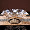 Kom van het het Glasfruit van het luxe de Decoratieve Met de hand gemaakte Brons