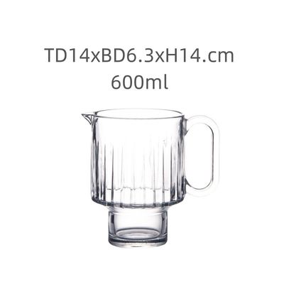 600ML Hoshine Joy Clear Reusable Glass Cups Daily Use Tumblers