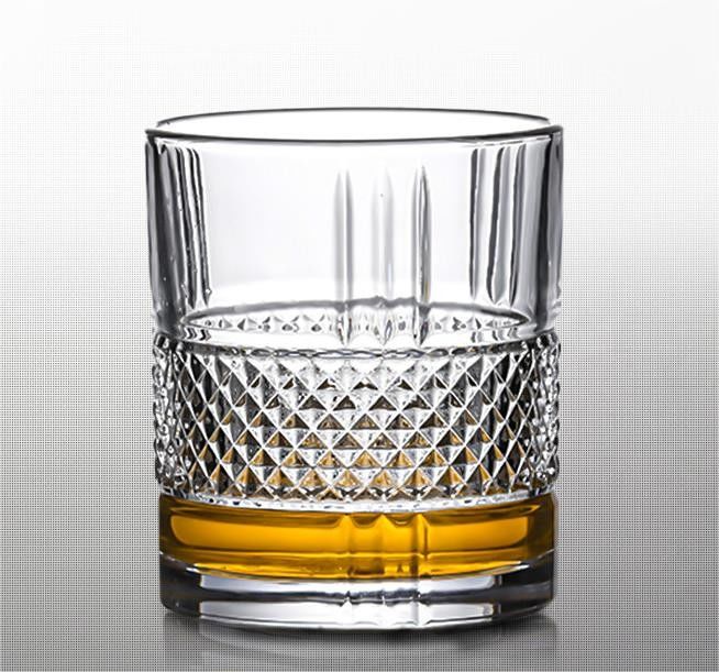 315ml Clear Whisky Glass Tumbler Water Cups Daily Use for Cocktails Beverage