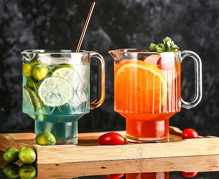 600ML Hoshine Joy Clear Reusable Glass Cups Daily Use Tumblers