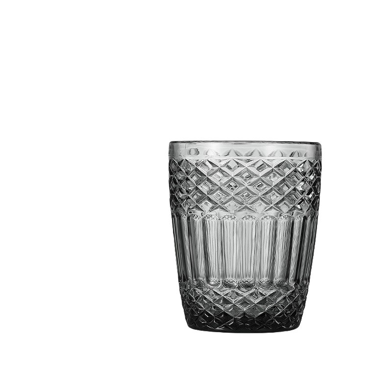 Hoshine Joy 300ml Grey Colored Everyday Glass Drinking Cups