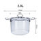 Pot van de het Glassoep van 2.3L 3.5L de Transparante Borosilicate