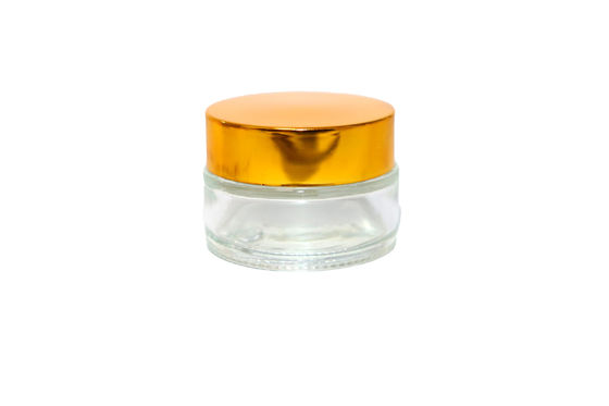 15 ml doorzichtige glazen cosmetische potten met schroefdoppen voor cosmetische verpakkingen