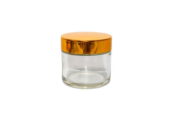 Schroefdeksel 60 ml Doorzichtige glazen cosmetische potten duurzaam