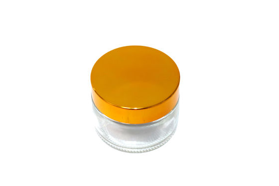 20 ml capaciteit Elegante glazen cosmetische potten met schroefdop Langdurig